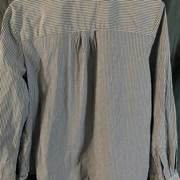 blue pinstripe button down - Picture 3 of 3